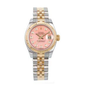 Ladies Rolex 18kt Fluted Bezel Watch